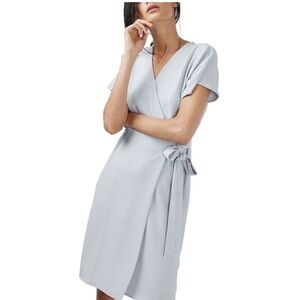 Topshop baby blue wrap dress